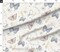 Garden Butterfly Songbird Pastel Pink Purple Botanical Whimsical Soft Pastels Floral Custom Printed Fabric by Spoonflower Various Fabrics by the Yard or Fat Quarter